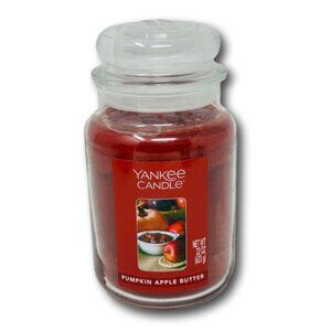 Yankee Candle Large Jar Candle Pumpkin Apple Butter 22 oz RETIRED